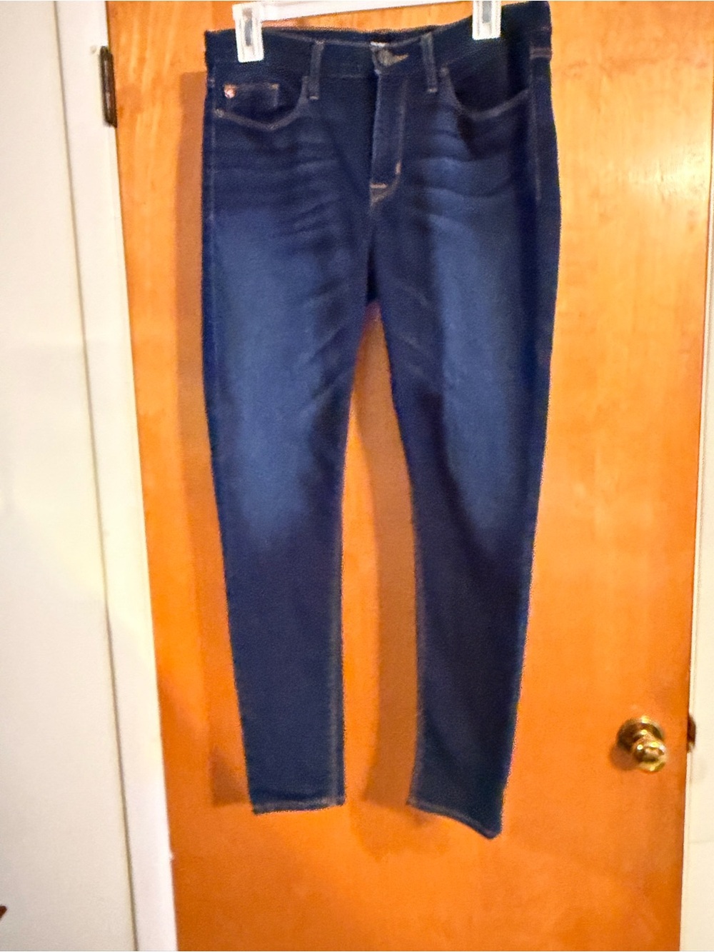 Hudson Jeans Dark Indigo Super Skinny Ankle Jeans - Women sz 10 the Krista - Picture 3 of 3